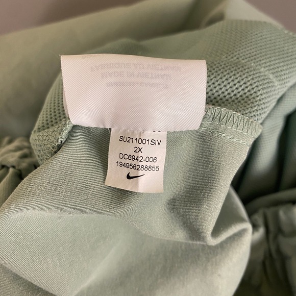 Nike Woven Pants‎ Drawstring Women's 2X Green Teal Waist Lightweight Casual - Picture 8 of 16